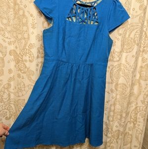 Maeve blue mini dress, Size 10